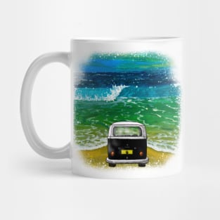 Beach Camper (Black) Mug